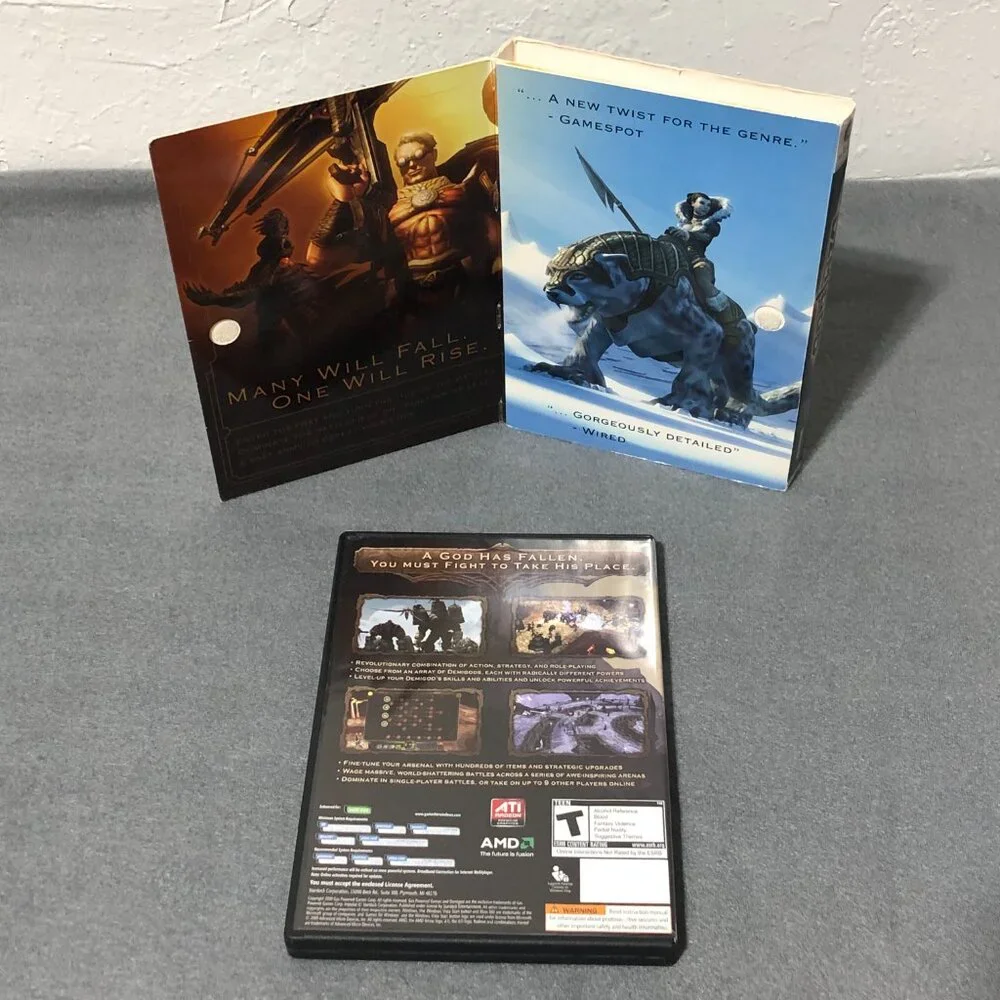 Demigod PC Games for Windows XP 7 10 RPG Strategy Action DVD-ROM